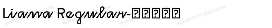 Liana Regular字体转换